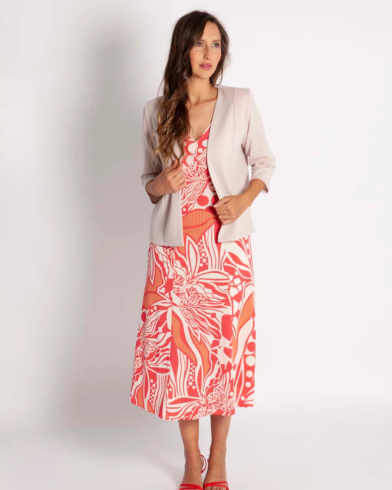 Chaqueta Jaquard Marfil - vista secundaria