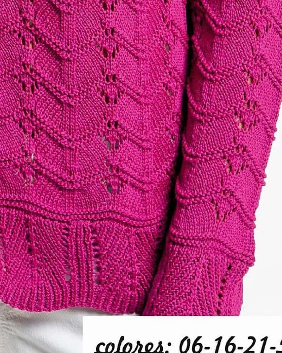 CHAQUETA CALADO ONDAS RUBI - vista secundaria