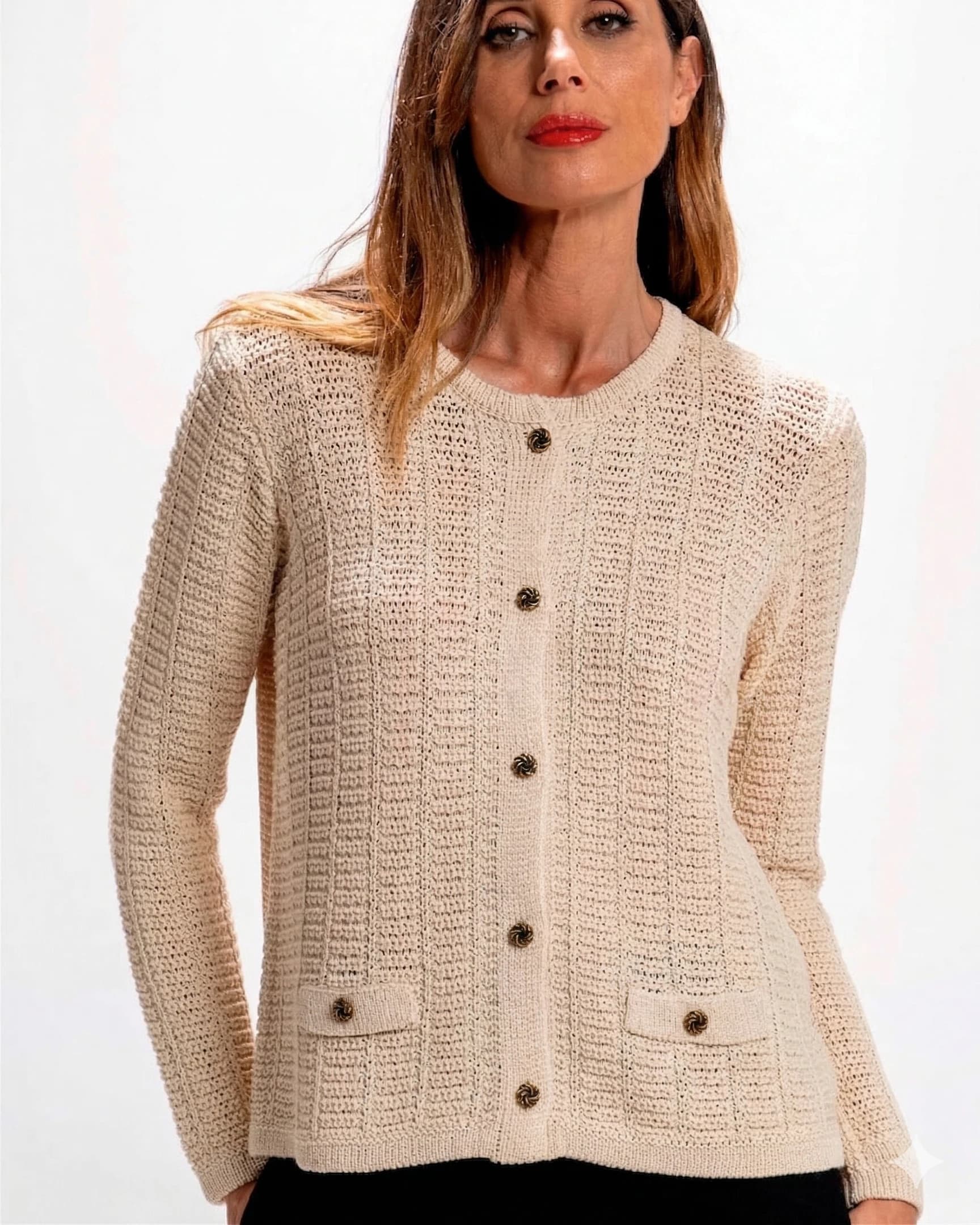 CHAQUETA CHANEL CINTA BEIGE
