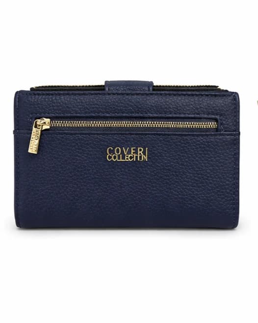 Juego de Cartera y Tarjetero Esencia Duo Azúl: Elegancia Práctica