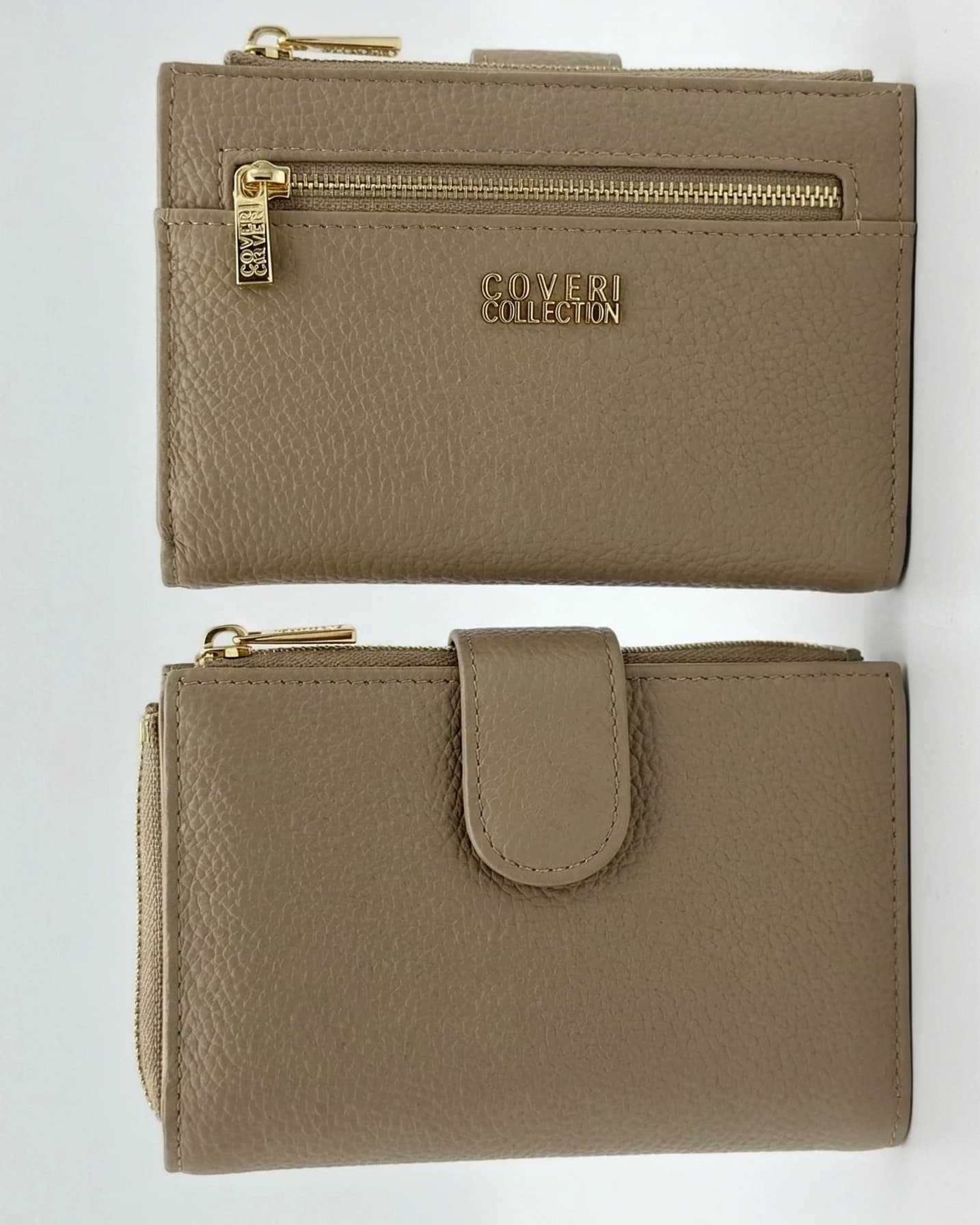 Juego de Cartera y Tarjetero Esencia Duo Beige: Elegancia Práctica — vista 2